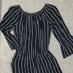 Black and white romper from abercrombie kids